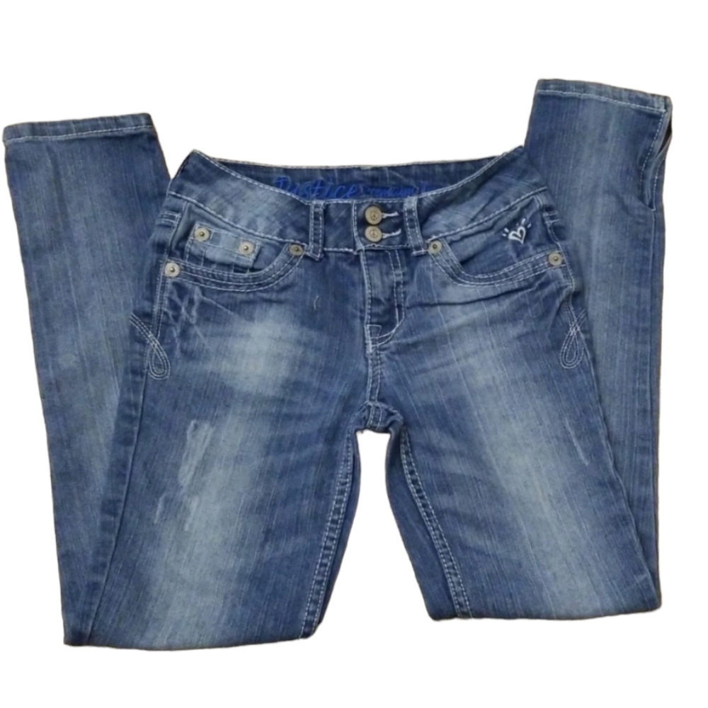 Justice jeans distressed with hole, 10S